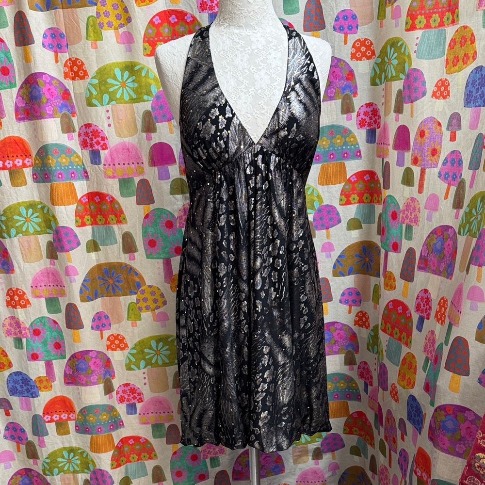 Aspeed Tie Back Backless Halter Dress. Medium